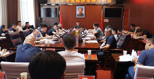 全区半年度经济形势分析会召开